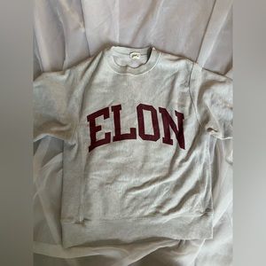 Vintage College Sweatshirt Elon University Size S